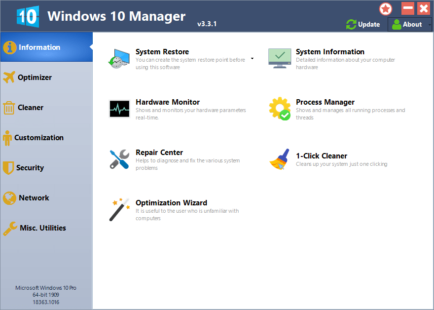 Windows 10 Manager Full Crack Key